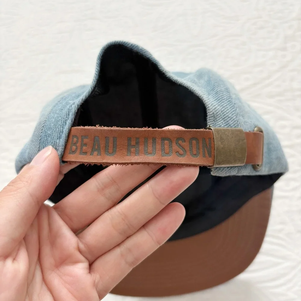 Beau Hudson Toddler Light Wash Denim 5 Panel Cap